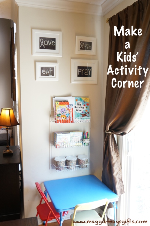Make a kids activity corner