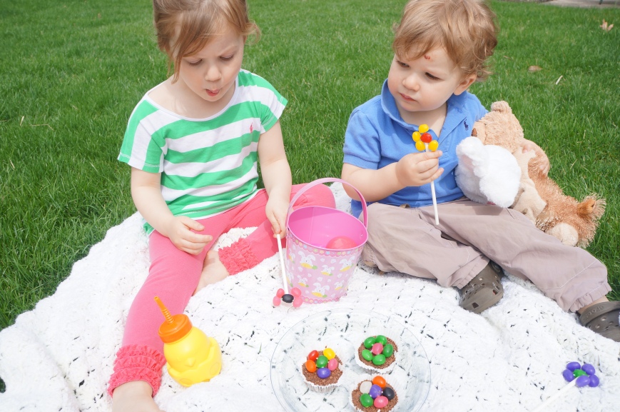 Make edible flowers with jelly beans