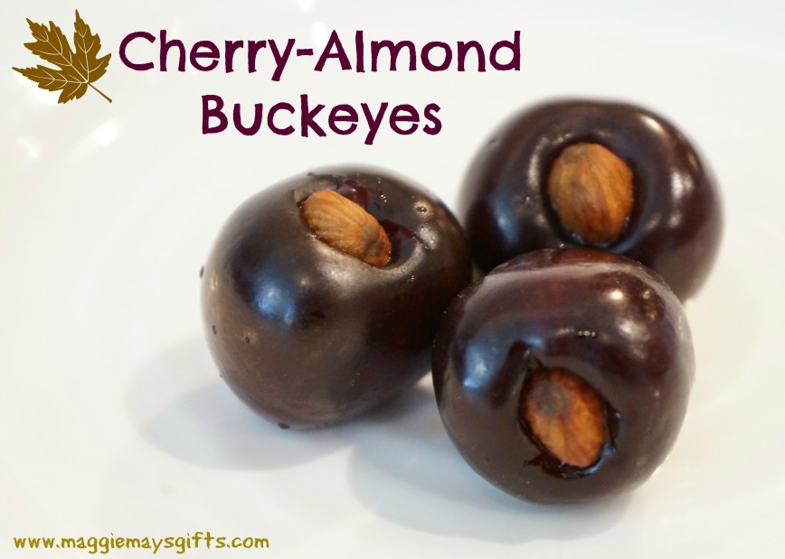 cherry almond buckeyes