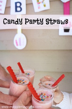 Make Candy Party Straws using Red Vines http://maggiemaysgifts.com